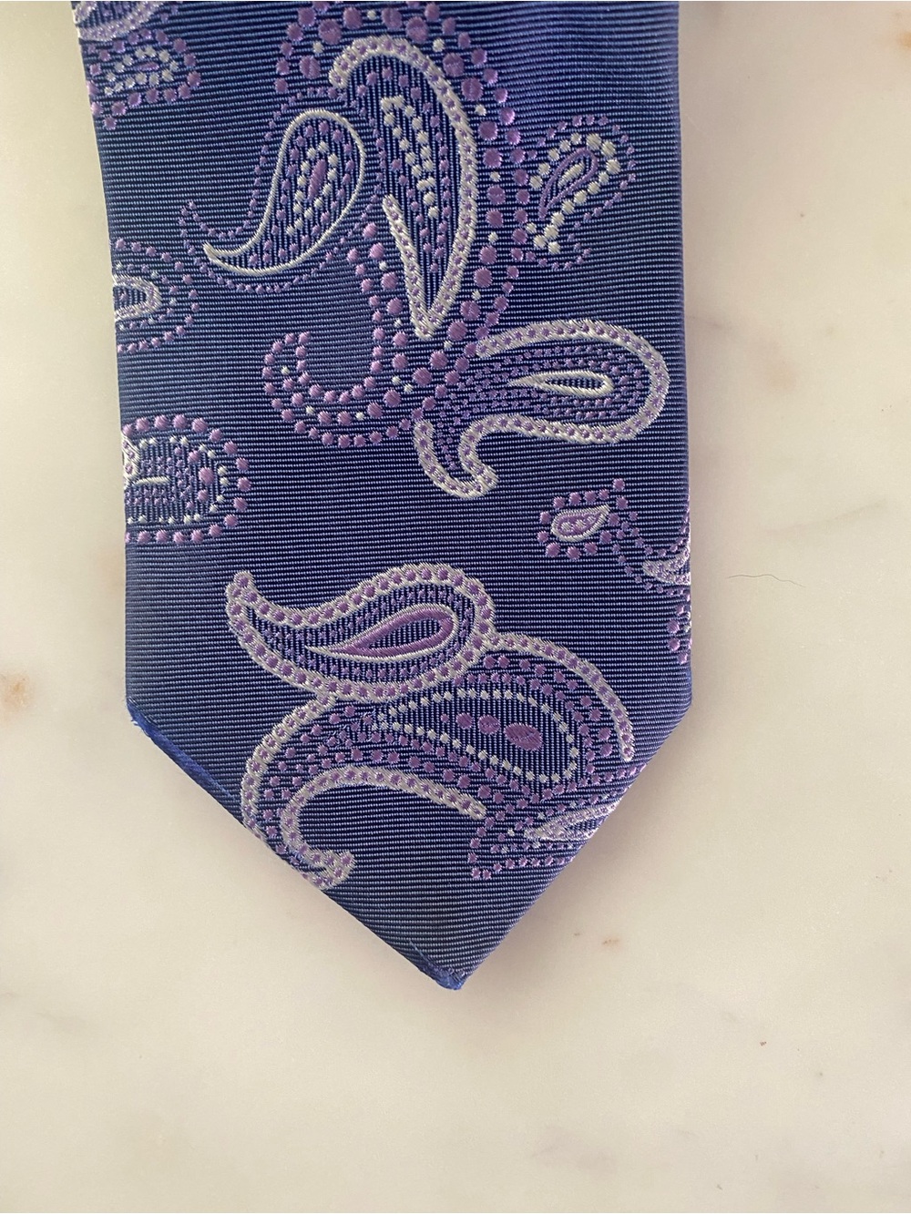 Etro Milano Purple Paisley Silk Tie - Classic Made in 🇮🇹